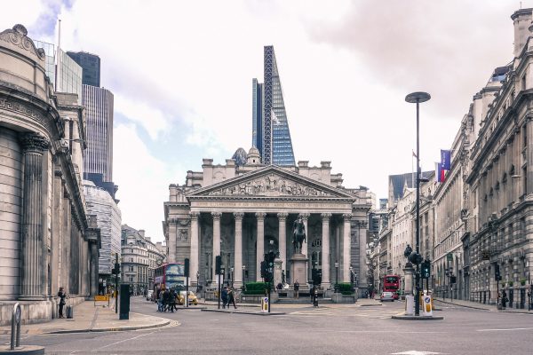 The old Stock Exchange Building, London