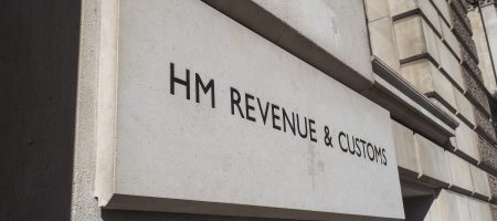 HM Revenue and Customs sign outside a building