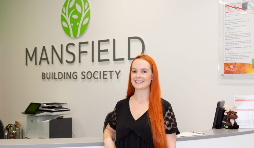 Mansfield Building Society colleague welcome at branch
