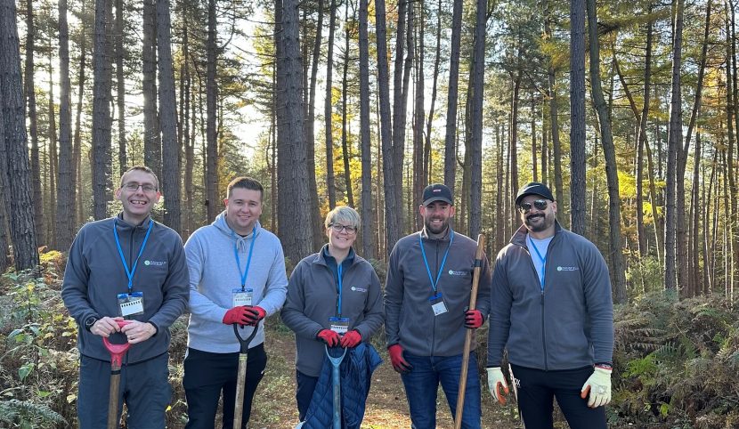 Mansfield Building Society colleagues volunteering