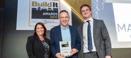 Paul Wheeler collects the Best Self-build Lender Award 2025