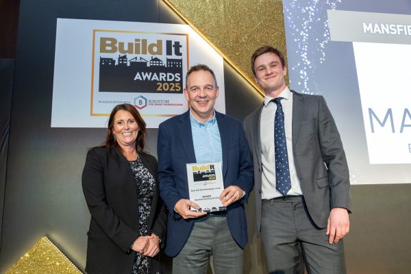 Paul Wheeler collects the Best Self-build Lender Award 2025
